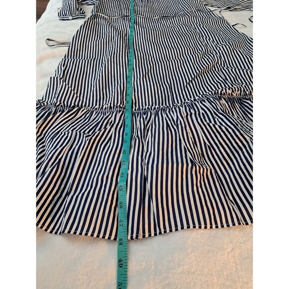 J.Crew Long Amelia Shirtdress Striped Drapey Viscose Twill CF659 Size XS NWT - Picture 10 of 12